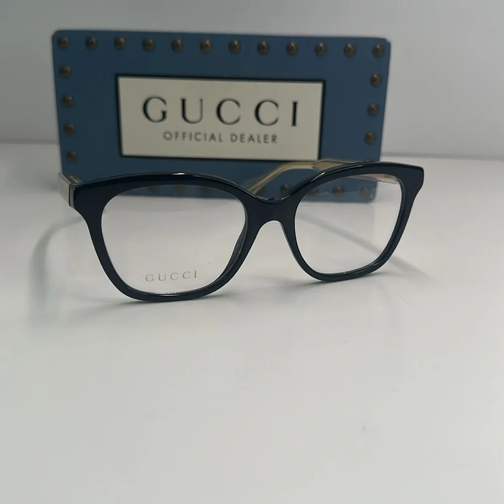 New - Gucci Seasonal Icon GG0566ON Eyeglasses 001 - Crystal